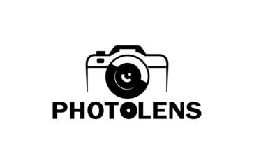 Creative Black Camera Logo Design Symbol Vector Illustration