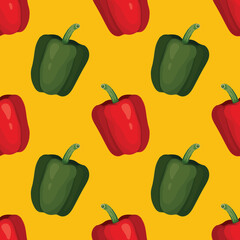hand draw vegetable seamless pattern design