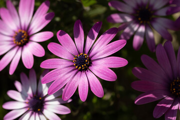 Obraz premium Margherita africana Dimorphotheca rosa e bianca in primavera