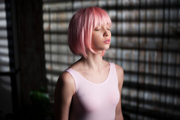 girl with botox hair photo for magazine