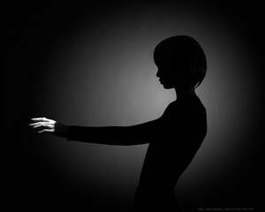 fashion photo for a magazine. hair and pretty girl