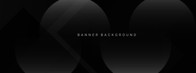 Fototapeta premium Dark geometric black abstract background elegent design pattern.