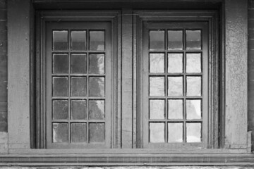 old wooden window