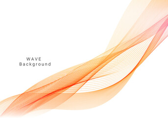 Abstract modern dynamic stylish red and yellow decorative pattern wave banner background
