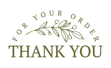 Vintage vector thank you handwritten inscription. hand drawn lettering. Thank you calligraphy. Thank you card. Vector illustration.