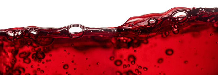 Red wine isolated on a white background.