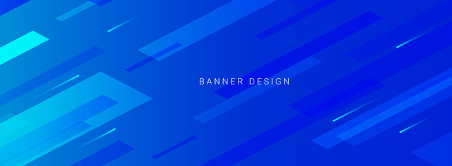 blue decorative lines geometric pattern colorful banner background
