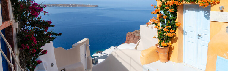 beautiful details of Santorini island, Greece