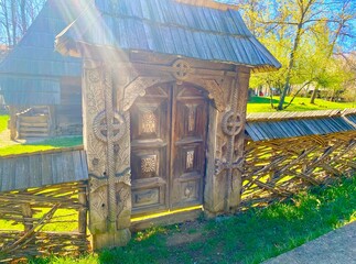 wooden house in the garden