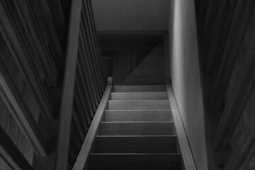 stairway in the dark