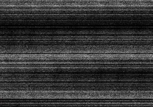 Static TV noise, bad signal, black and white, monochrome. Overlay