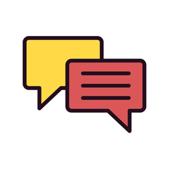 Naklejka premium Chat Icon
