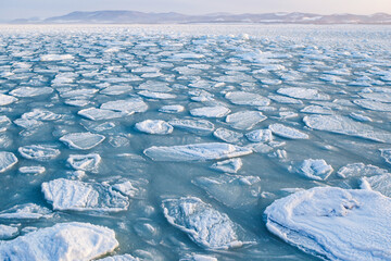 オホーツク海の流氷