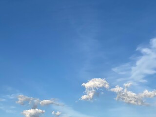 The sky and the clouds, simple 