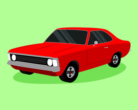 Classic brazillian muscle car turbo racer 