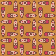 Simple abstract seamless pattern - accent for any surfaces.