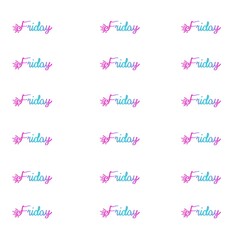 pink and white letters