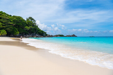 Beach on Similan Island, Phang Nga Province, a famous tourist attraction in Thailand.