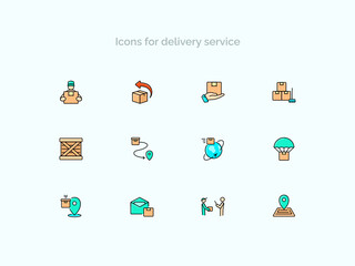 Icons for delivery service #5