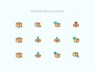Icons for delivery service #1