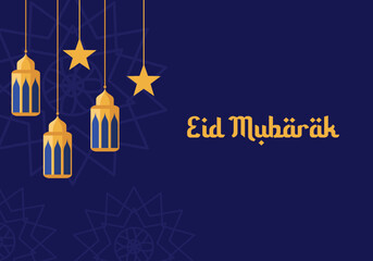 Ramadan Kareem and Eid Mubarak. Islamic greeting card template for wallpaper design, poster, media banner. Ramadan and eid mubarak vector illustration.