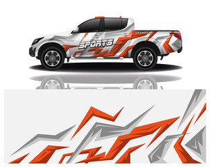 Fototapeta premium wrap car design template