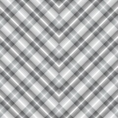 Black and White Chevron Plaid Tartan textured Seamless Pattern Design