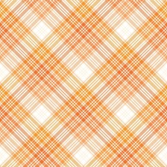Orange Chevron Plaid Tartan textured Seamless Pattern Design