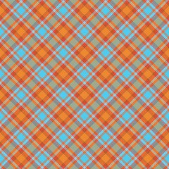 Orange Chevron Plaid Tartan textured Seamless Pattern Design
