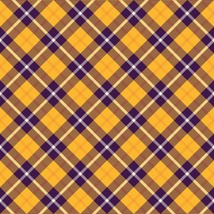 Orange Chevron Plaid Tartan textured Seamless Pattern Design