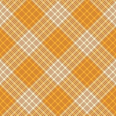 Orange Chevron Plaid Tartan textured Seamless Pattern Design