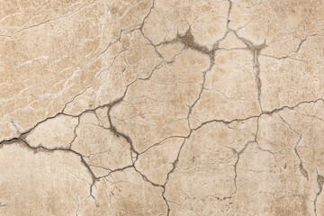 Old cracked surface retro crack concrete broken wall cement damaged background