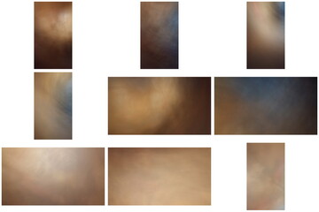 Obraz premium Blurred image and speed of light, orange, yellow, gray and black, light and color like fog and smoke, alternating grid images.