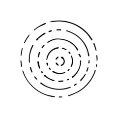 Galaxy spiral line art. Solar system. Movement of planets and satellites around the sun. Space. Heavenly body. Astronomy. Hand drawn vector doodle illustration. Simple outline element.