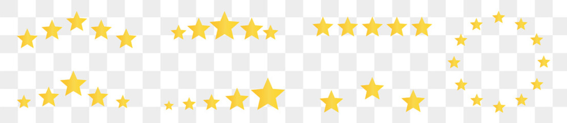 Set Of  Rating Stars. Vector Illustration