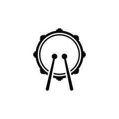 drum logo icon design template