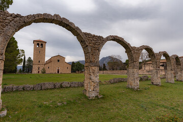 Rocchetta a Volturno, Molise. Benedictine Abbey of S. Vincenzo al Volturno.