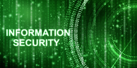 2d illustration information security concept