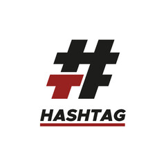 Hashtag Social Media Trending Topic Icon Logo design inspiration