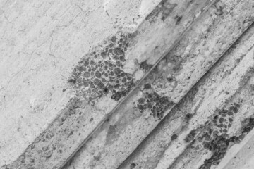 Old damaged concrete cement slabs industrial broken stone material