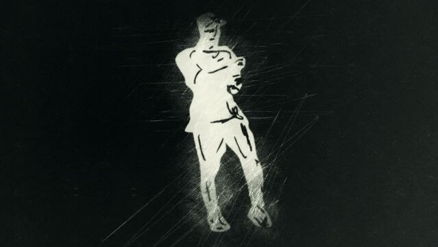 Hip hop dancer drawing - ATL STOMP movement