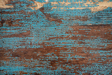Faded wooden background with acryllic paint