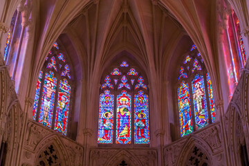 Washington, DC, USA April 21, 2019 National Cathedral Interior