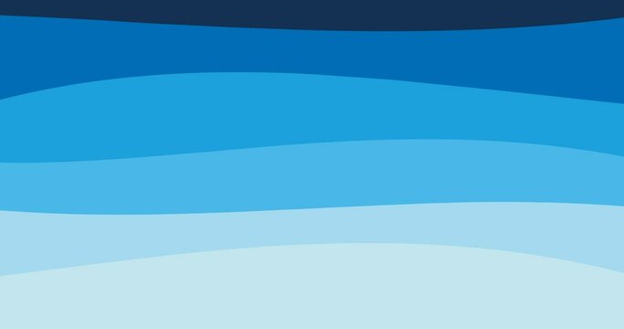 abstract animation of wavy waves background with blue color concept