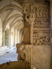 Carving details of St. Trophime cloister, Arles