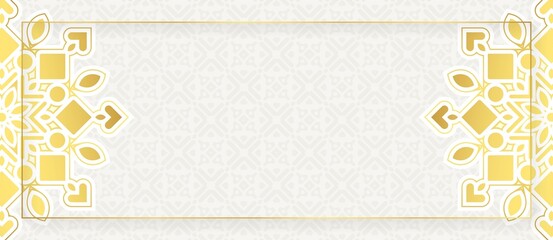 Elegant white mandala background concept