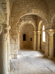 Fototapeta na wymiar Nave of St. Peter's Chapel, Montmajour Abbey, Arles