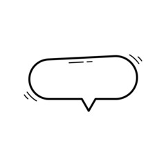 speech bubble frame for comic text isolated white background. Empty outline bubble for speech text. Dialog empty cloud, cartoon box.