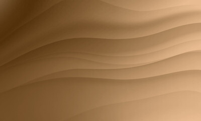 Abstract brown color gradient with wave lines graphic design texture background. Use for cosmetic healthy nature lifestyle concept.