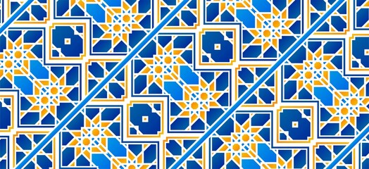 Colorful abstract geometric pattern design